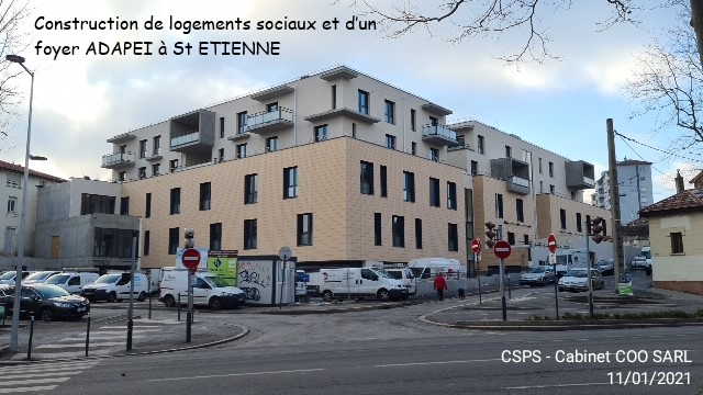 Construction de logements sociaux et d'un foyer ADAPEI  St ETIENNE