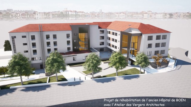 Projet de rhabilitation de l'ancien Hpital de BOEN avec l'Atelier des Vergers Architectes