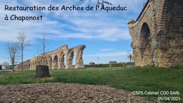 Restauration des Arches de l'Aqueduc  Chaponost