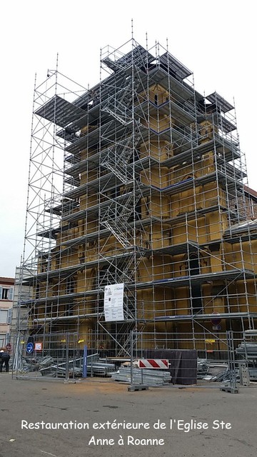 Restauration extrieure de l'Eglise Ste Anne  Roanne