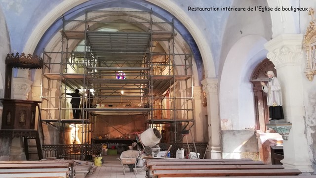 Restauration intrieure de l'Eglise de bouligneux